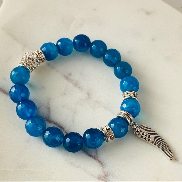 Lamorajewels Jewelry - Agate Gemstone Beaded Stretchy Bracelet